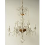 An impressive Venetian chandelier, H 120 - Diameter 95 cm