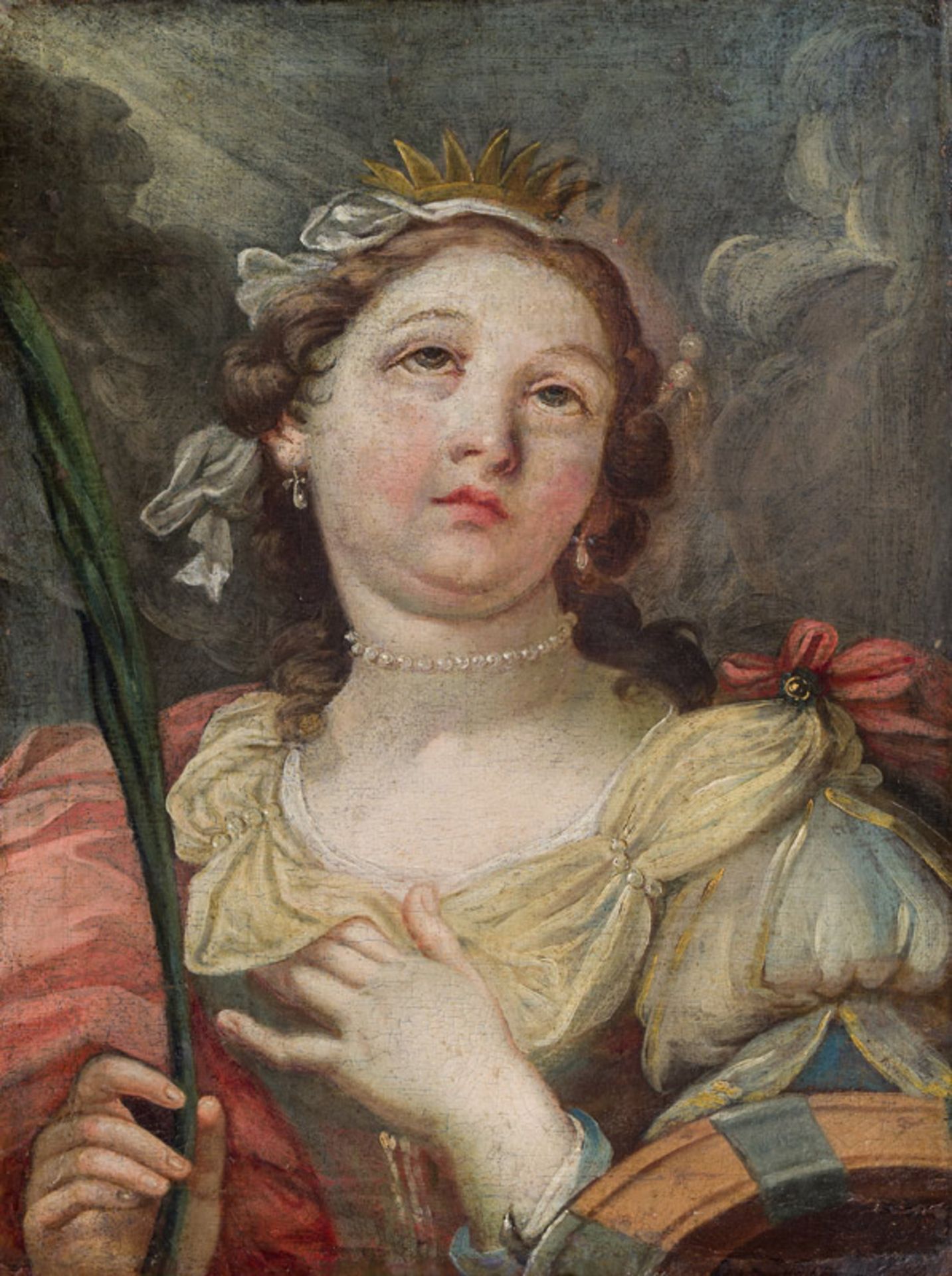 Deutsche SchuleHeilige Katharina, 17./18. Jahrhundert Öl auf Leinwand; 49 × 37 cm