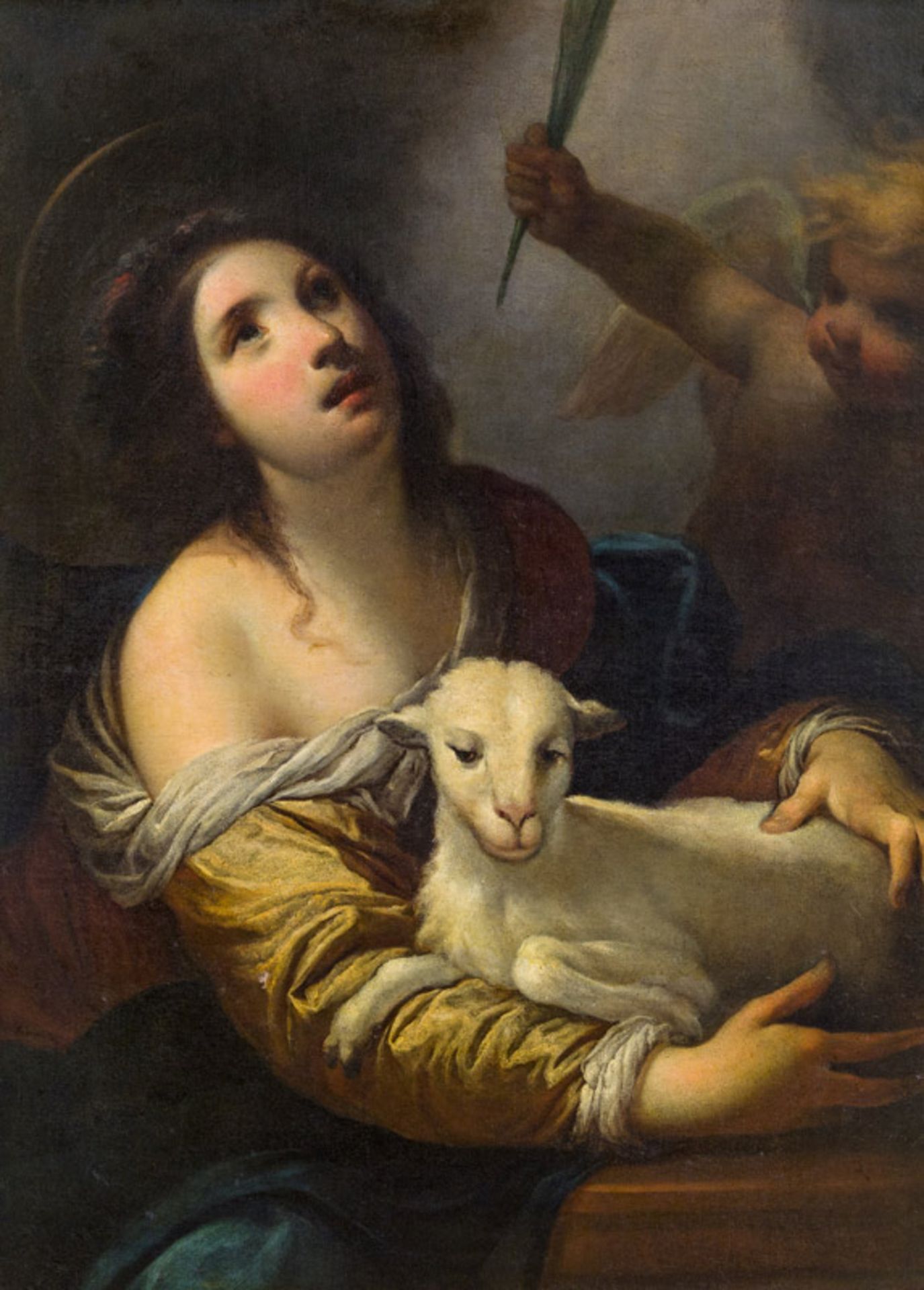 Simone PignoniSaint Agnes with lamb oil on canvas; 95 × 69 cmSwiss private collectionWe are grateful