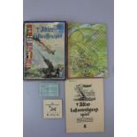 Adler Luftwaffenspiel von 1941, Europa Ausgabe, Spielfeldgröße 60 cm x 44 cm. Vollständigkeit