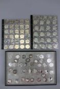 Konvolut 10 DM Münzen, insgesamt 88 Stück, verschieden Ausführungen und Jahrgänge, teils einzeln