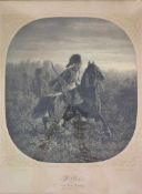 Zieten aus dem Busch, Lithographie von Alfred Bournye nach einem Gemälde von Wilhelm Camphausen,