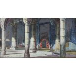 Wladimir Petroff, (1880-1935), russischer Künstler, Innenansicht der Hagia Sophia im