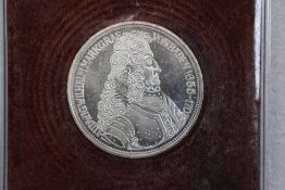 Gedenkmünze 5 Deutsche Mark 1955, 300. Geburtstag von Ludwig Wilhelm Markgraf von Baden. Silber (