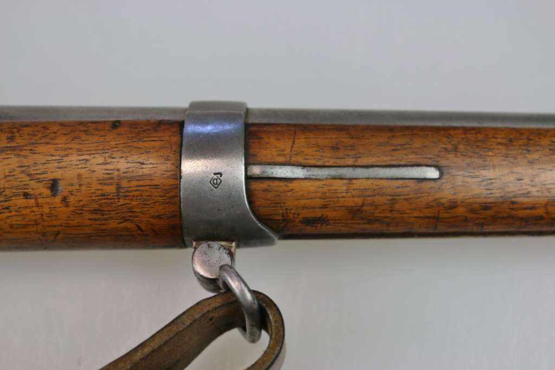 Chassepot-Zündnadelgewehr M 1866, Kal. 11 mm mit Yatagan-Bajonett. Am Schloß gestempelt "Manufacture - Bild 6 aus 10