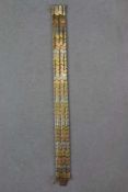 Tricolor-Armband, 750er-Goldarmband, 3-farbig mit ebenmäßigem Wellenmuster in Rotgold/Gelbgold/
