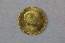 Goldmünze 100 Kronen Österreich Kaiser Franz Joseph 1915, Bruttogewicht: 33,875 g, Feingehalt: 900/