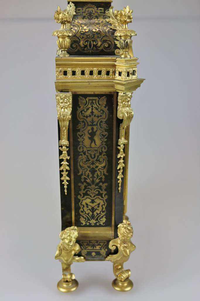 Frankreich, Louis XIV, Pendule in Boulle-Technik um 1700. Gilles Martinot (1658-1726) - - Image 7 of 14