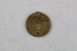 Medaille 1885 (b. Beates) Souvenir d. Internat. Ausstellung ANTWERPEN. Gekr. Stadtwappen/BALLON