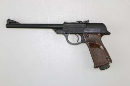 Luftpistole Walther LP 53, Kaliber 4,5 mm, Kimme Höhen- und Seitenverstellbar. Guter Zustand mit