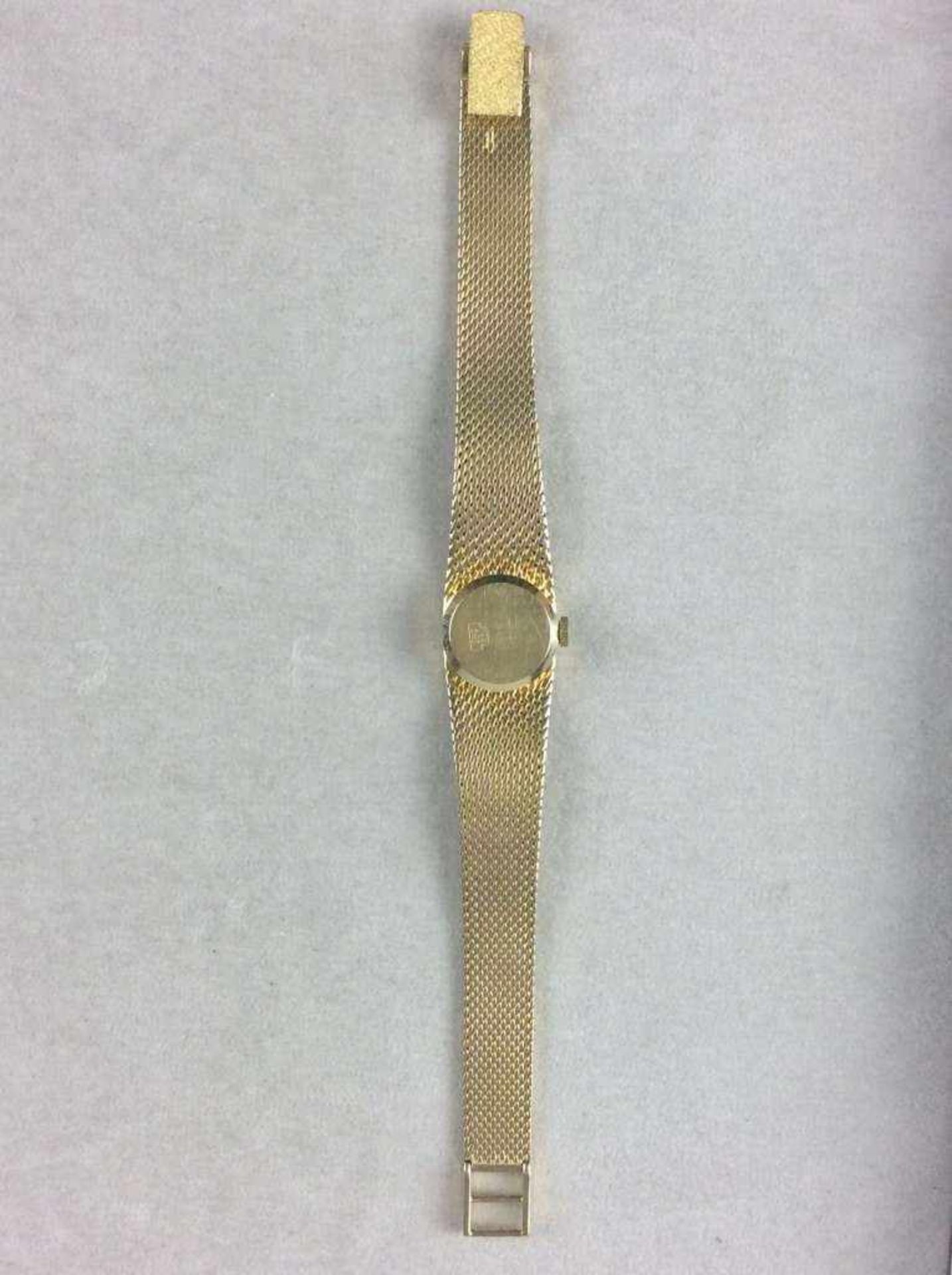 Arctos Damenarmbanduhr aus 585er-Gelbgold, rundes Zifferblatt, mechanisches Uhrwerk/Handaufzug. - Bild 3 aus 3