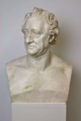 Christian Daniel RAUCH (1777-1857), Portraitbüste Johann Wolfgang v. Goethe, um 1820. Carrara
