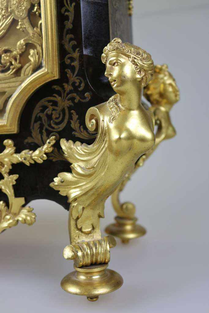 Frankreich, Louis XIV, Pendule in Boulle-Technik um 1700. Gilles Martinot (1658-1726) - - Image 5 of 14