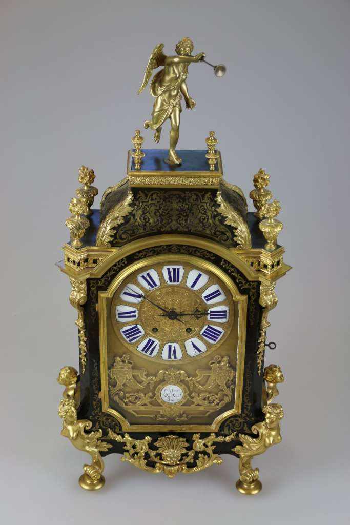 Frankreich, Louis XIV, Pendule in Boulle-Technik um 1700. Gilles Martinot (1658-1726) -