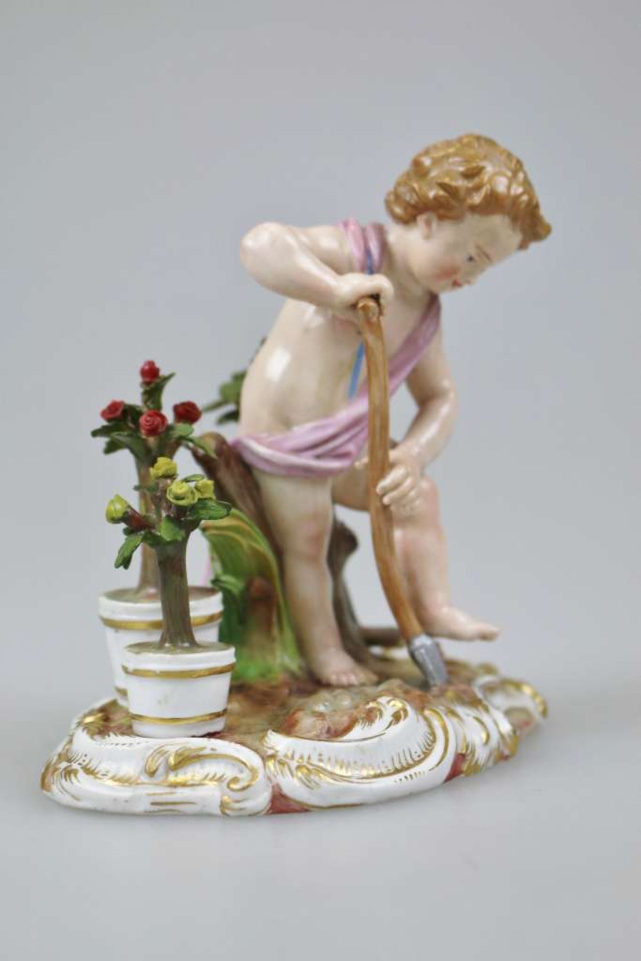 Meissen Porzellanfigur, "Allegorie auf die Erde", Modellnummer C 100 aus der Serie der 4 Elemente, - Bild 2 aus 4