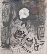 Marc CHAGALL (1887-1985), Steinlithographie 1957 "STILLEBEN IN BRAUN", aus dem Atelier Fernand