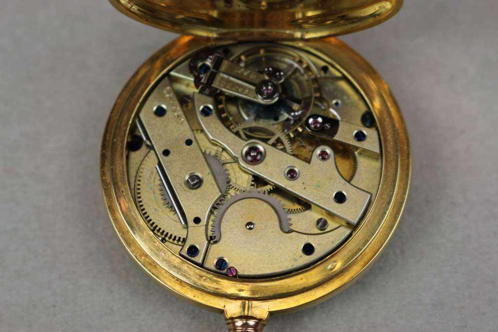 Vacheron Constantin Savonette, Vintage Taschen Uhr. 750er Gelbgold an 585er Gelbgold Uhrenkette. - Image 9 of 9