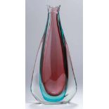 Glas-Ziervase, "Sommerso", Murano, Seguso Vetri d'Arte, 50er Jahre, Entw.: wohl Flavio Poli,