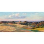 Pedersen, Viggo, Kopenhagen 1854 - 1926 Roskilde. "Blick in weite Landschaft", sign., dat. 1905,