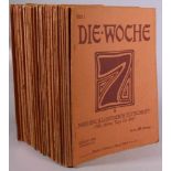 Zweiundfünfzig Hefte, "Die Woche", 1914, Druck und Verlag von August Scherl G.m.b.H., Moderne