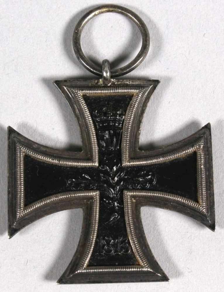 Orden, dt., Kaiserreich, Eisernes Kreuz 2. Klasse, EK II, Anhängeröse, Tragering - Image 2 of 2