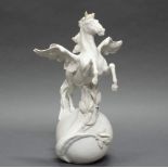 Porzellanfigur, "Pegasus", Meissen, Schwertermarke, 1850-1924, 1. Wahl, Weißporzellan, 34 cm hoch,