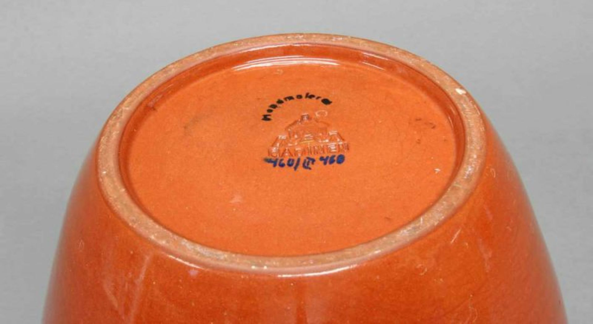 Vase, Majolika Werkstatt Cadinen, um 1925, Pressmarke Cadinen, Modellnummer 460/II 460, bez. - Image 2 of 2