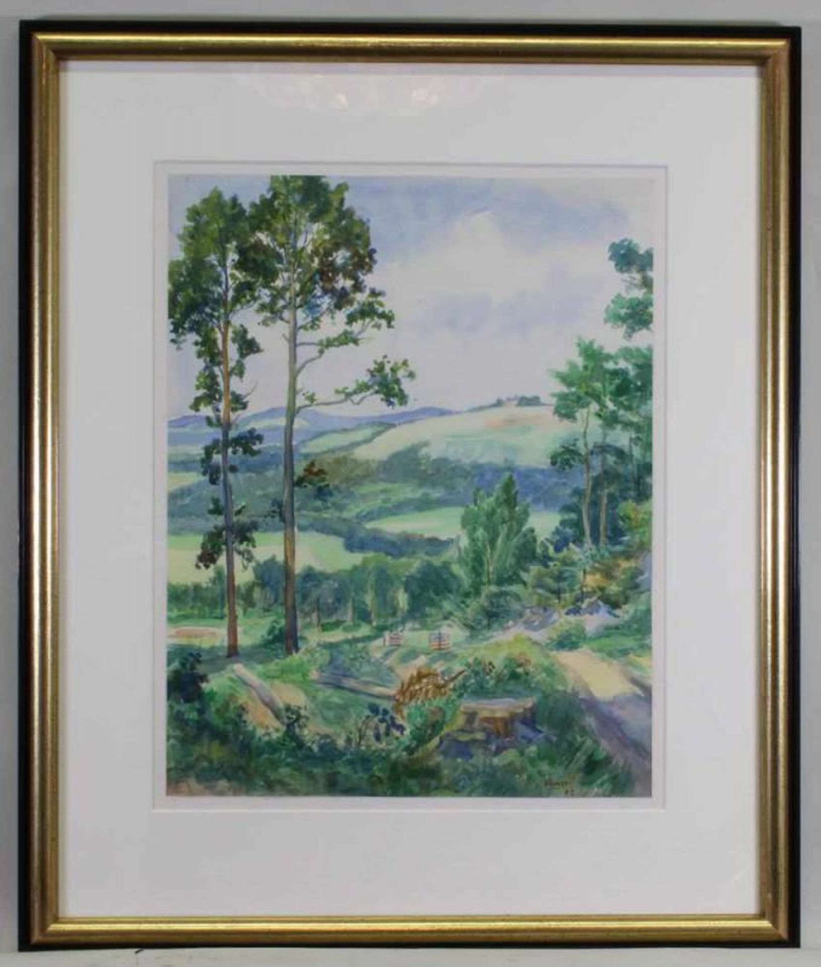 Börner, Paul Ernst (1891 Großröhrdorf - 1964 Stuttgart), Aquarell, "Im Welzheimer Wald bei - Image 2 of 3