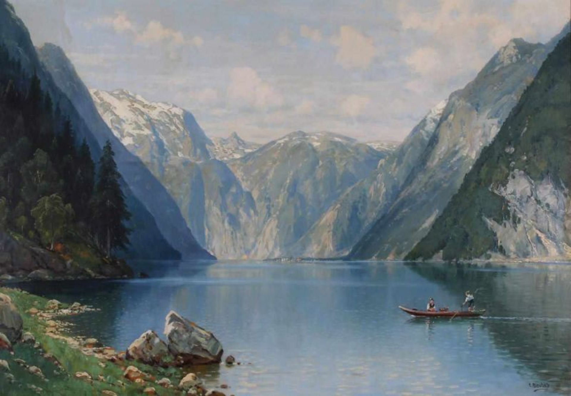 Bertold, Carl (geb. 1870, malte vor allem niederländische Stadtansichten und norwegische