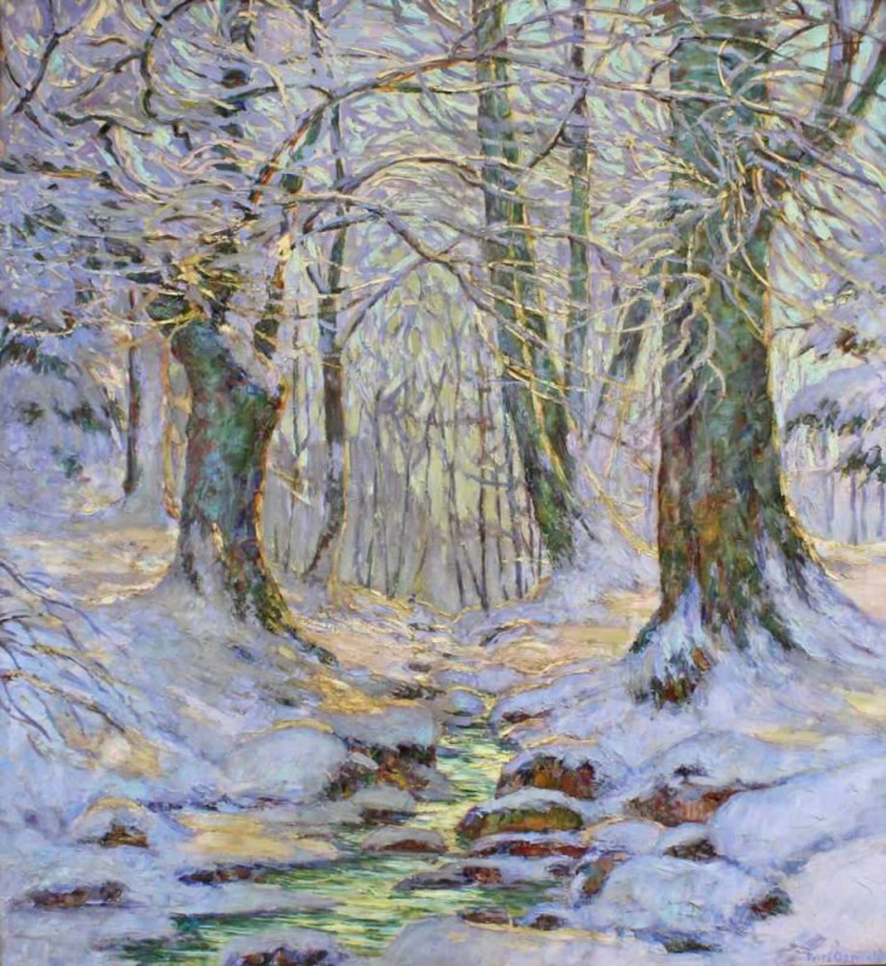 Osswald, Fritz (1878 Zürich - 1966 Starnberg, impressionistischer Landschaftsmaler, vor allem von