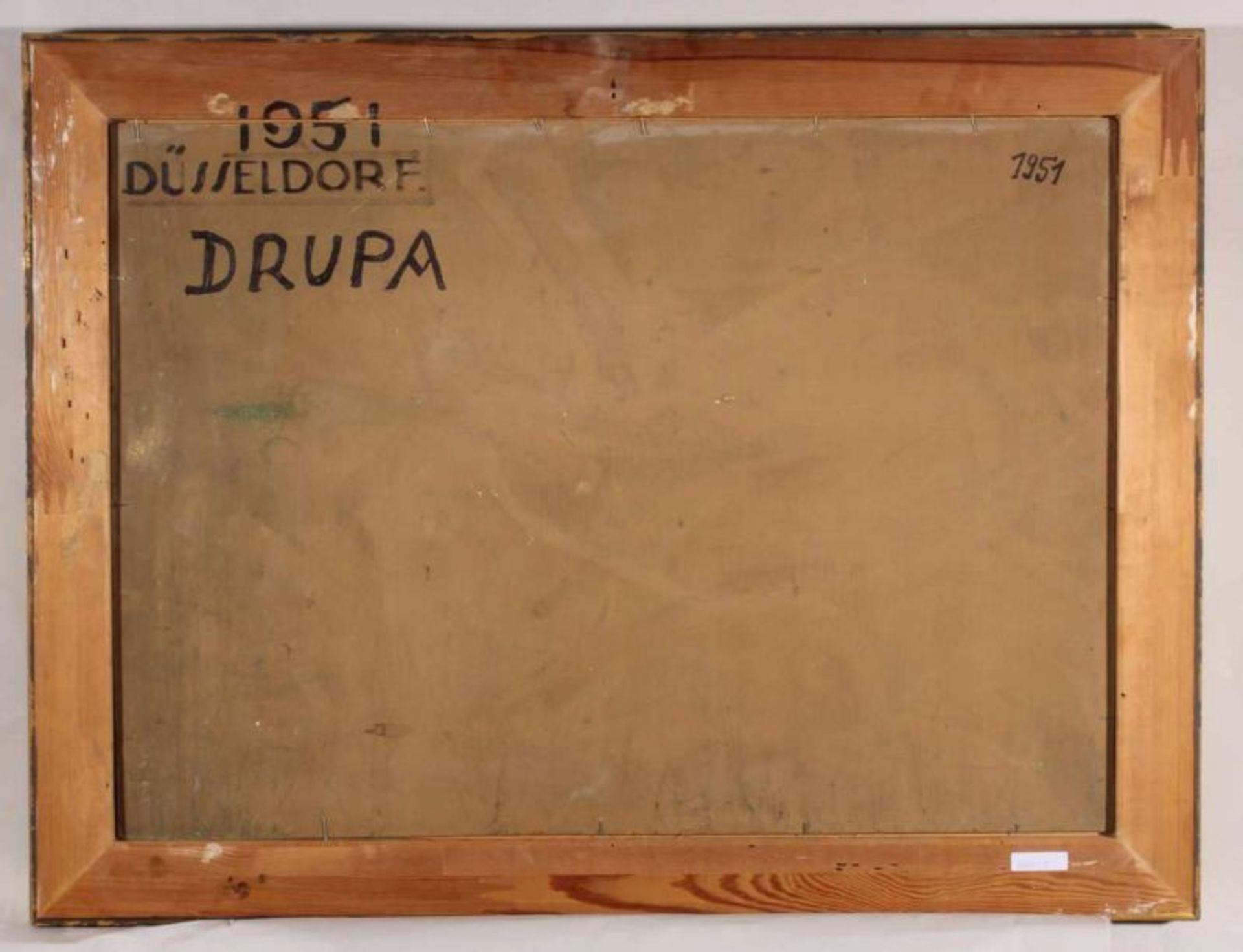 Bücher, Paul (1891 - 1968 Düsseldorf, Landschaftsmaler), "Düsseldorfer Drupa Messe", Öl auf - Image 4 of 4