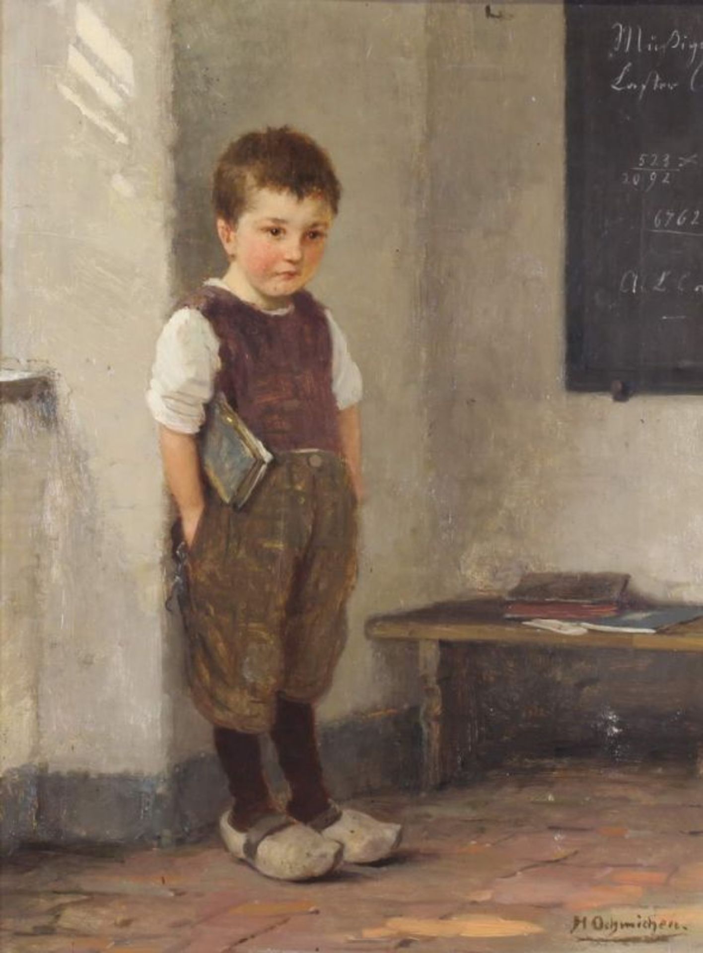 Oehmichen, Hugo (1843 Borsdorf - 1932 Düsseldorf, Studium an der KA Düsseldorf, in Düsseldorf