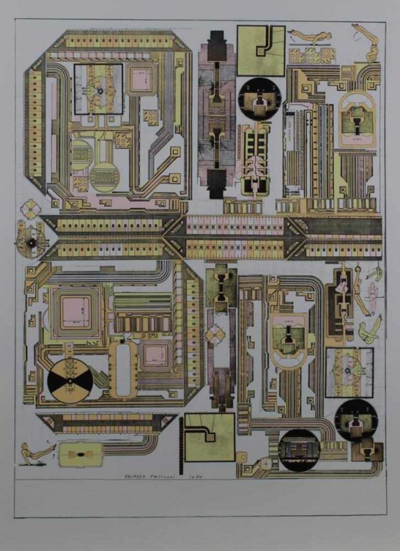 Mappenwerk mit 8 Grafiken, "Art Zanders 80", jeweils in gefalteten Bogen mit Text zum Künstler, 68 x - Image 4 of 8