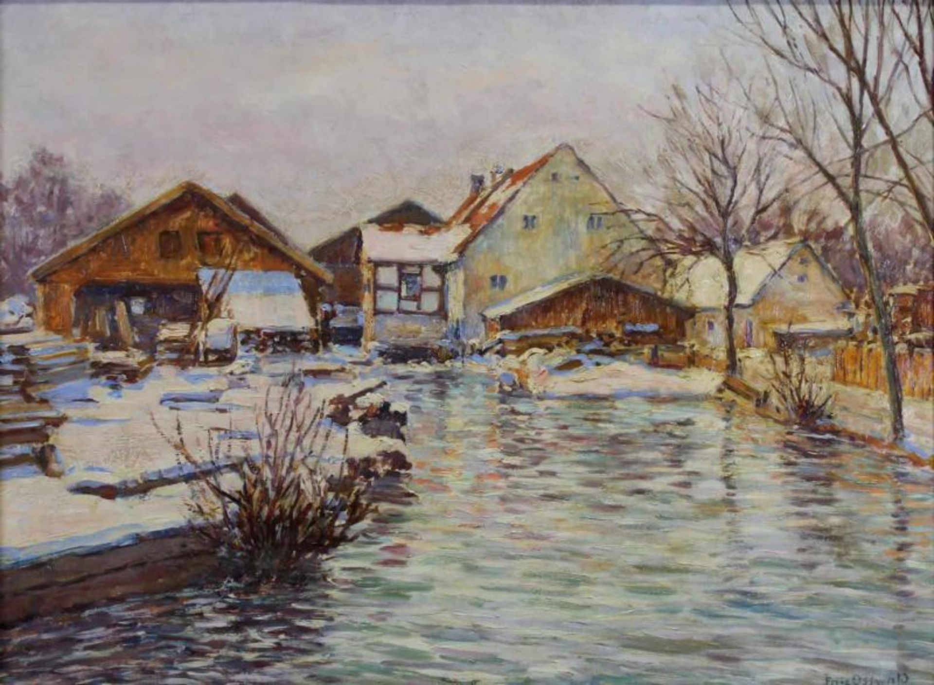 Osswald, Fritz (1878 Zürich - 1966 Starnberg, impressionistischer Landschaftsmaler, vor allem von