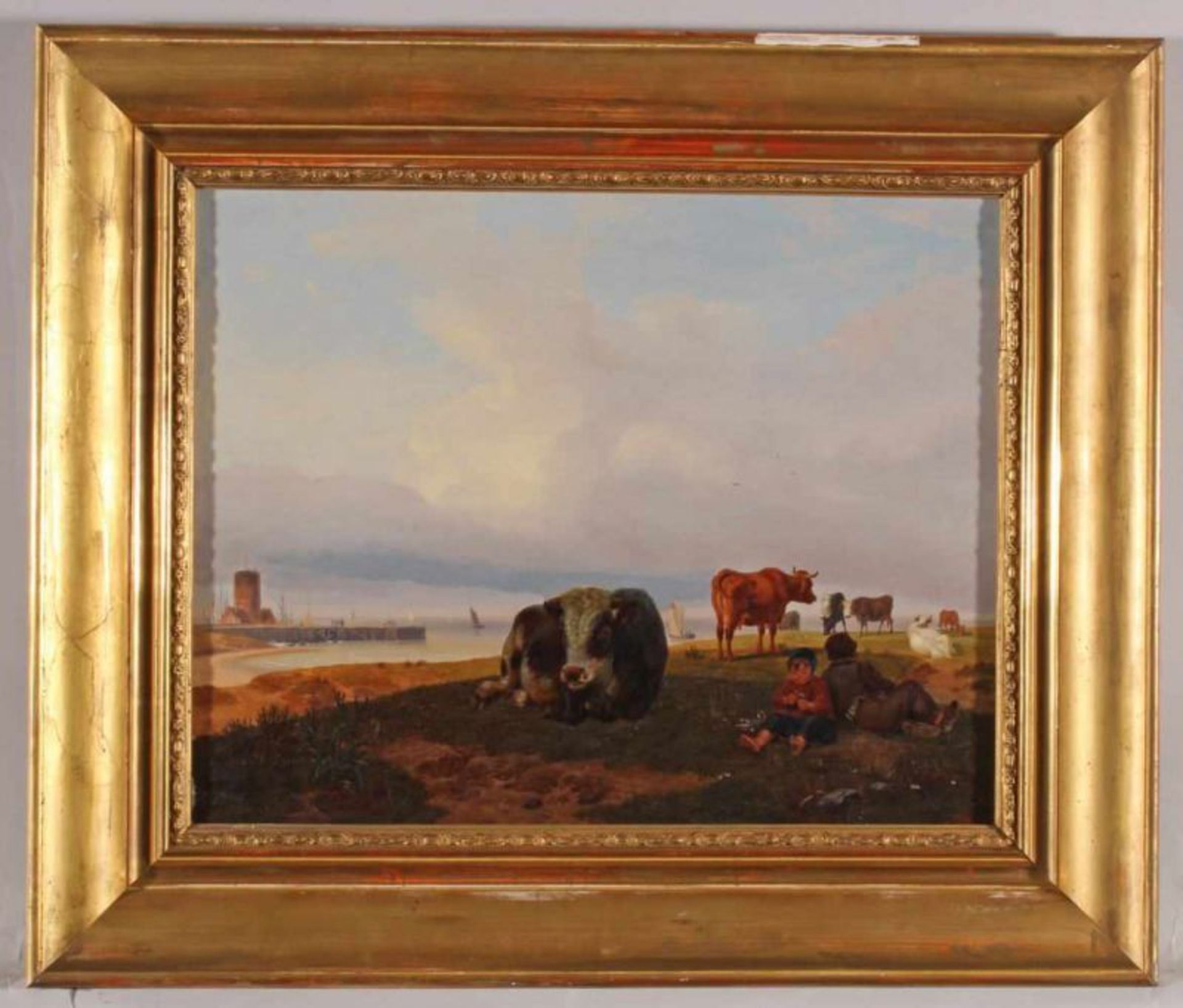 Simmler, Friedrich (1801 Hanau - 1872 Aschaffenburg, Schüler von W. V. Kobell und Wagenbauer, - Image 2 of 5