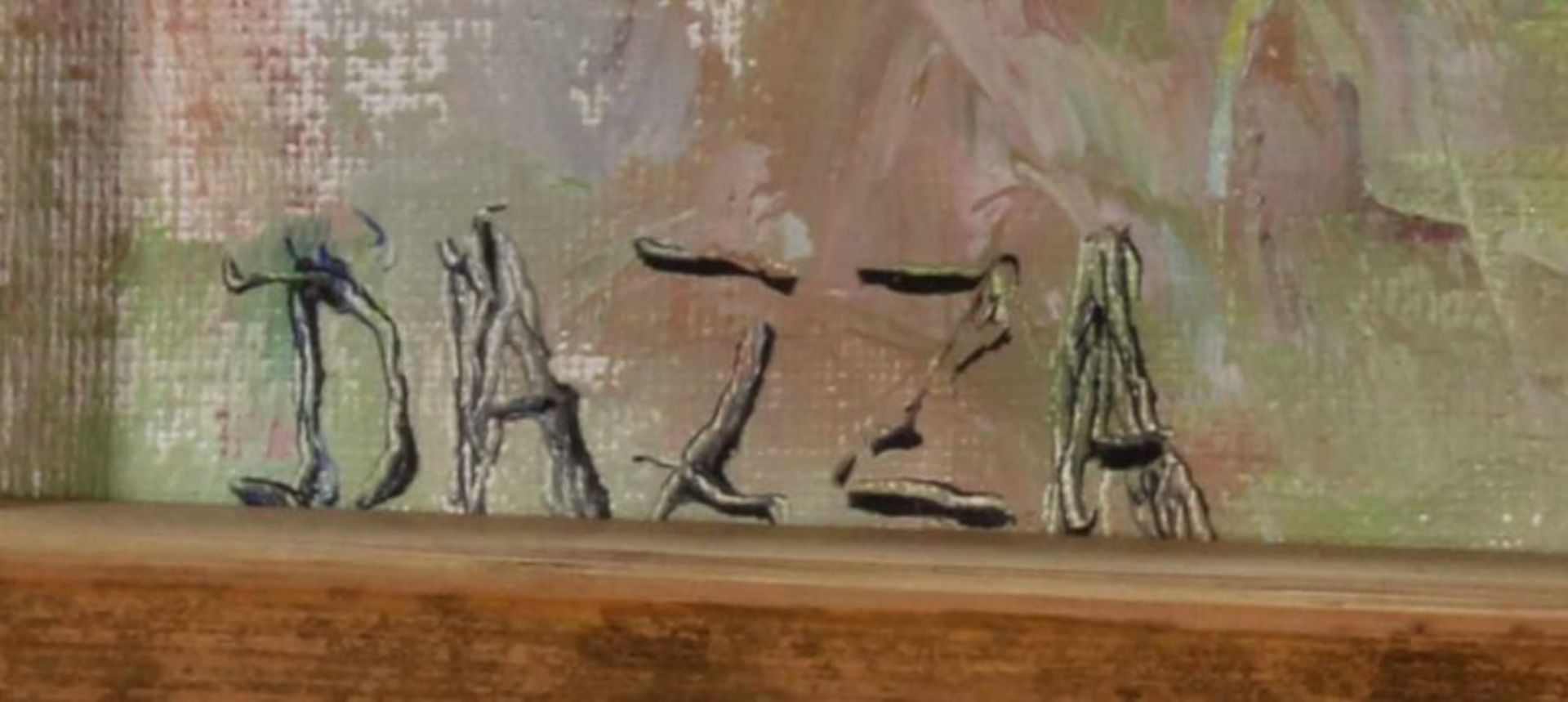 Dazza (20. Jh.), "Junge Frau mit Hut", Öl auf Leinwand, signiert unten links Dazza, 54 x 45 cm 20.00 - Image 3 of 4