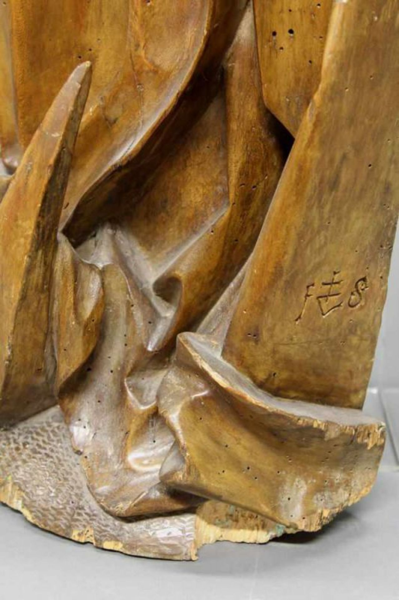 Skulptur, Holz geschnitzt, "Madonna mit Kind", wohl Lindenholz, Nürnberg um 1520/1525, - Image 5 of 6