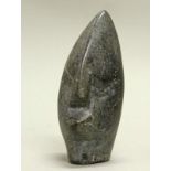 Kopf/Ohne Titel, signiert "Andamiyo Chihota", Serpentin, modern, Afrika, 15 cm hoch, der Künstler,