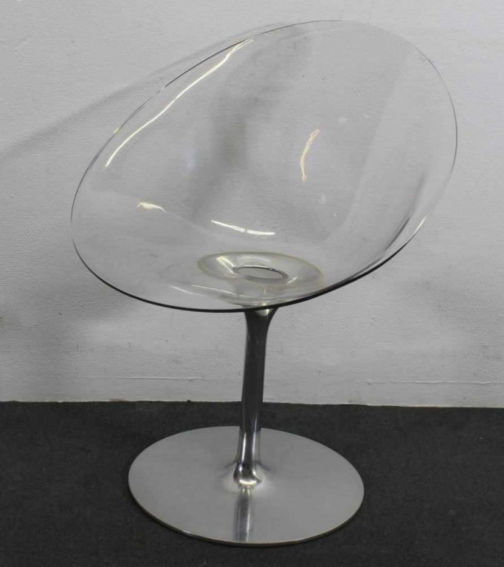 Designer-Stuhl, "ERO|S", Entwurf Philippe Starck, Herstellung Fa. Kartell, Italien, Sitzschale aus