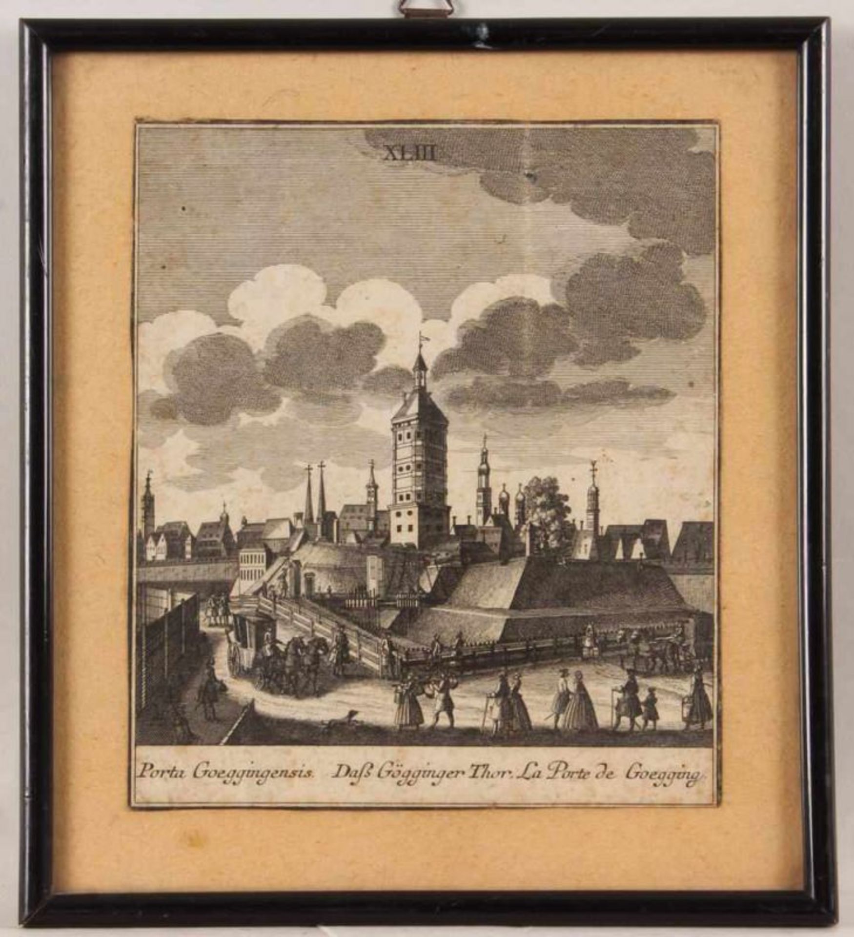 5 Kupferstiche, "Stadtansichten", I.C. Weyerman, 1x in der Platte bezeichnet, ca. 16 x 14 cm, - Image 2 of 5
