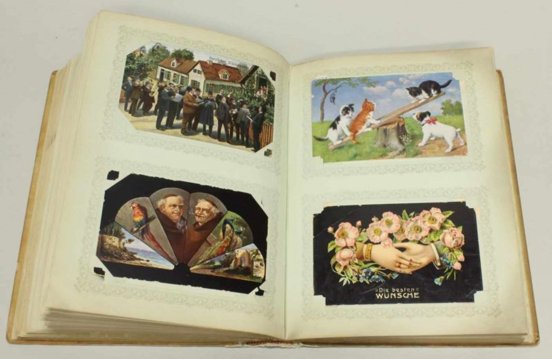 Postkartenalbum, Anfang 20. Jh., mit insgesamt ca. 175 gesammelten Postkarten aus Bonn, Umgebung, - Image 4 of 4