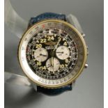 BREITLING - ARMBANDUHR: Navitimer Cosmonaute / wristwatch, Chronograph, Handaufzug, Edelstahl mit