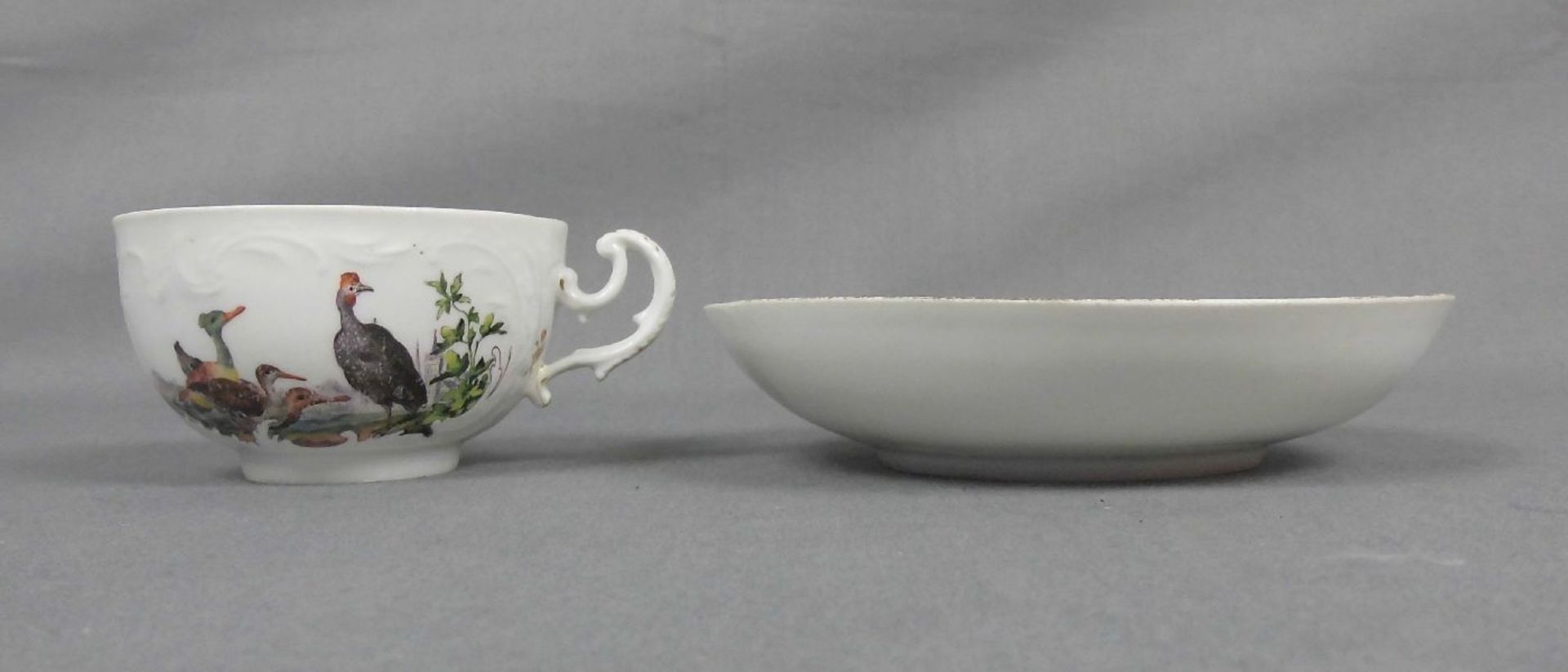 SELTENE TASSE / cup, Porzellan, Manufaktur Meissen, unterglasurblaue Knaufschwertermarke, Marke - Image 2 of 3