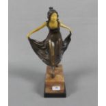 ANONYMUS (Bildhauer des 19./20. Jh.), Skulptur / sculpture: "Tänzerin", Jugendstil, um 1900,
