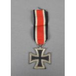 ORDEN / EHRENZEICHEN / medal "Drittes Reich": Eisernes Kreuz 1939, II. Klasse, am Band; Bandring mit