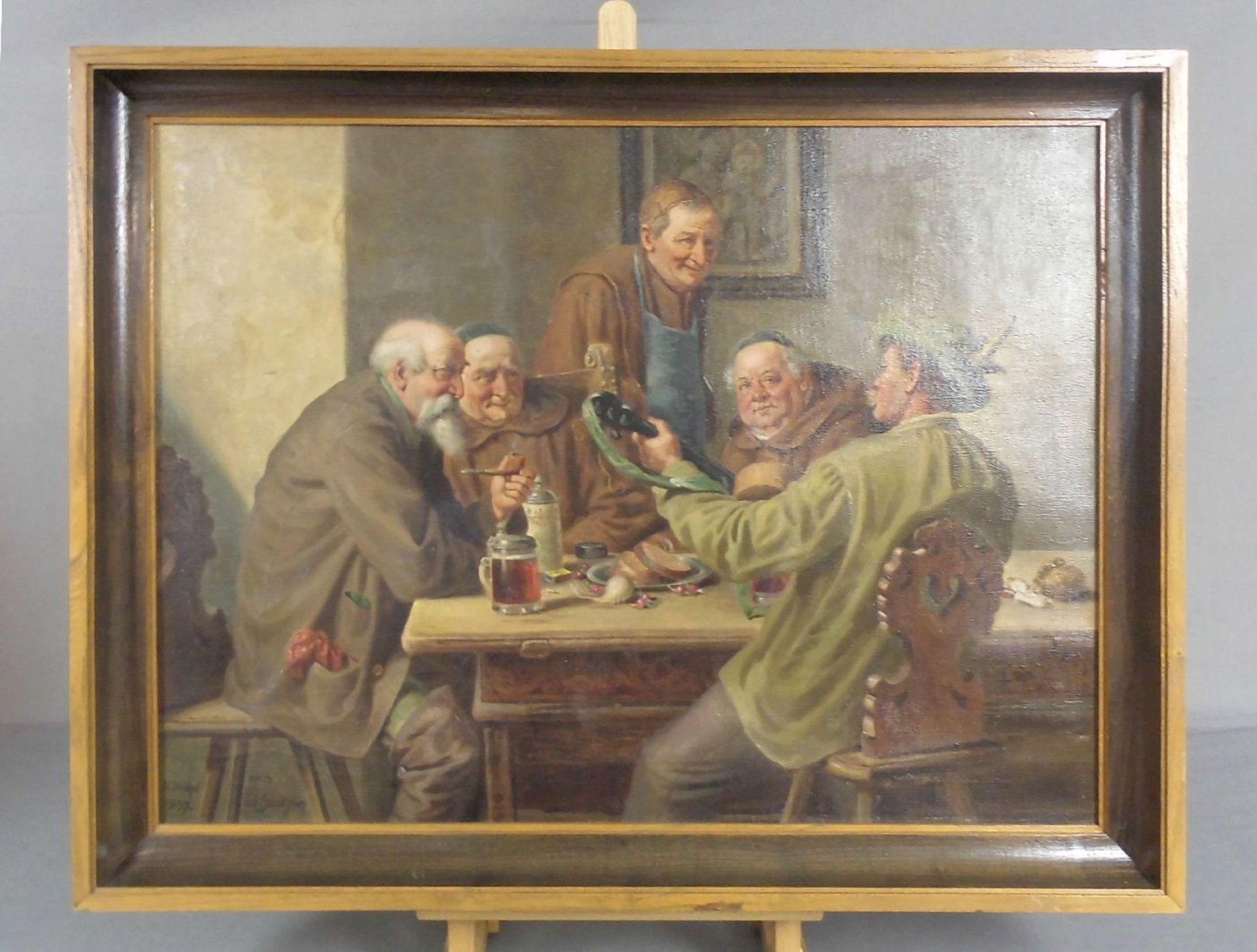 VÖLKEL, U. (deutscher Maler 19./20. Jh.), Gemälde / painting / Kopie nach Eduard von Grützner (