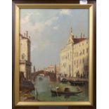 DEMMIN-NIMMED, E. (20. Jh.), Gemälde / painting: "Venedig - Vedute", 2. Hälfte 20. Jh., Öl auf