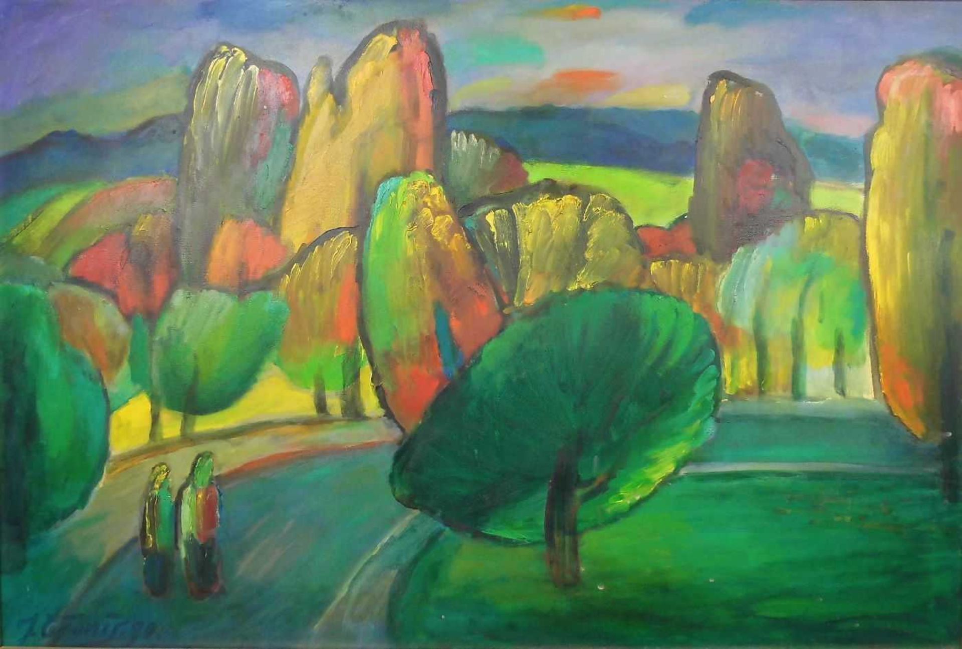 CEPONIS, JONAS (auch ČEPONIS, litauischer Maler aus Gaveikenai, 1926-2003), Gemälde / painting: "