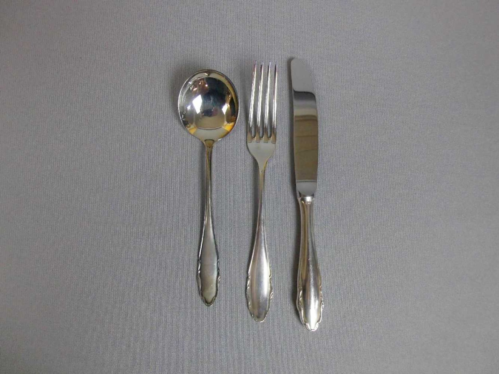 WMF - BESTECK / silver cutlery, 800er Silber (518 g, ohne Messer gewogen). WMF - Württembergische - Image 2 of 3