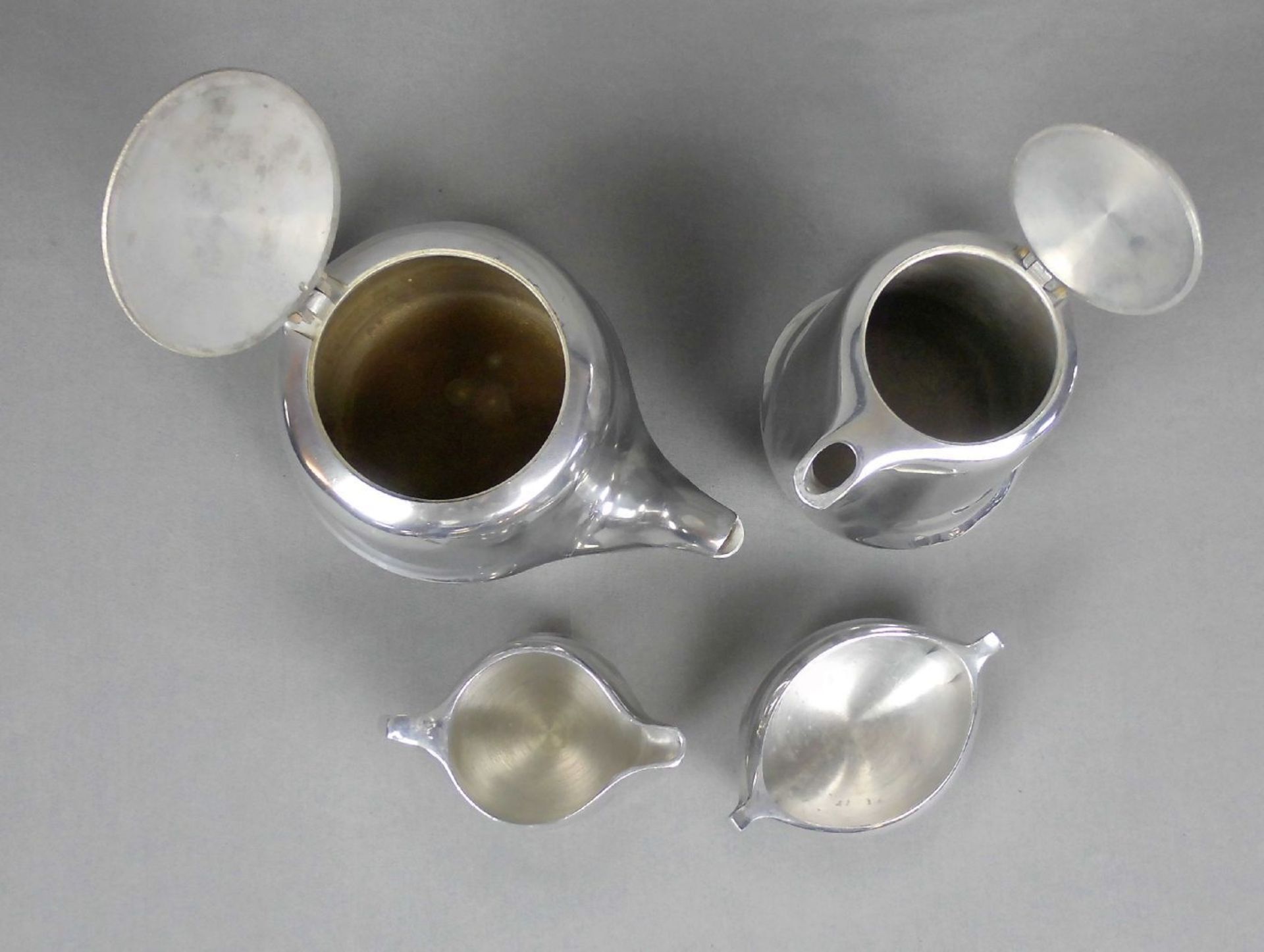 ART DÉCO - KAFFEE- und TEEKERN / four- piece coffee and tea set: Kaffeekanne, Teekanne, - Image 2 of 4